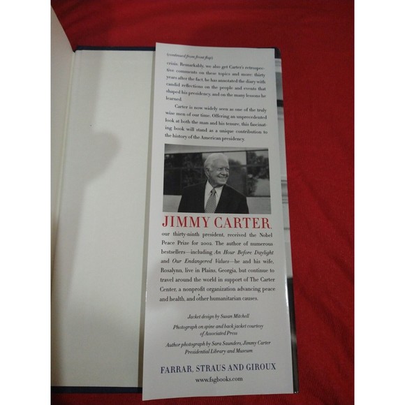 Signed Jimmy Carter White House Diary - 1st -Very Good Condition - Picture 6 of 7